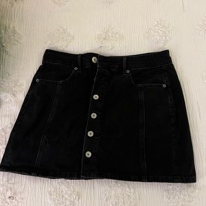 Jean skirt, black, American eagle, only worn twice